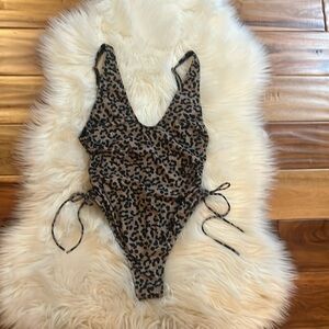 Bondeye Leopard Print One-piece - Small NWT